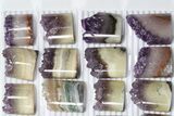 Lot: Amethyst Half Cylinder (For Pendants) - Pieces #83418-2